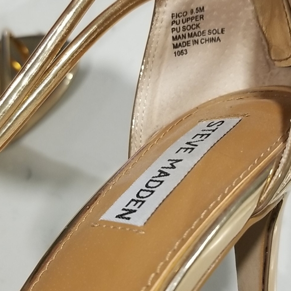 Steve Madden Fico Metallic Heels - Picture 4 of 4